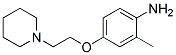 2-METHYL-4-[2-(1-PIPERIDINYL)ETHOXY]PHENYLAMINE 结构式