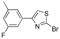 2-Bromo-4-(3-fluoro-5-methyl-phenyl)-thiazole 结构式