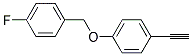 1-Ethynyl-4-(4-fluorobenzyloxy)-benzene 结构式