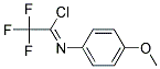 2,2,2-TRIFLUORO-N-(4-METHOXY-PHENYL)-ACETIMIDOYL CHLORIDE 结构式