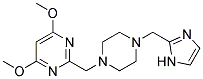 2-([4-(1H-IMIDAZOL-2-YLMETHYL)PIPERAZIN-1-YL]METHYL)-4,6-DIMETHOXYPYRIMIDINE 结构式