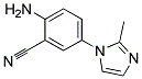 2-AMINO-5-(2-METHYL-IMIDAZOL-1-YL)-BENZONITRILE 结构式