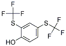 2,4-BIS[(TRIFLUOROMETHYL)THIO]PHENOL 结构式
