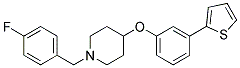 1-(4-FLUOROBENZYL)-4-[3-(2-THIENYL)PHENOXY]PIPERIDINE 结构式