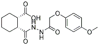 (1S,2R)-2-((2-[(4-METHOXYPHENOXY)ACETYL]HYDRAZINO)CARBONYL)CYCLOHEXANECARBOXYLIC ACID 结构式