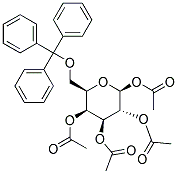 1,2,3,4-TETRA-O-ACETYL-6-O-(TRIPHENYLMETHYL)-BETA-D-GALACTOPYRANOSE 结构式