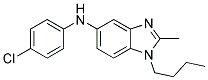 (1-BUTYL-2-METHYL-1H-BENZOIMIDAZOL-5-YL)-(4-CHLORO-PHENYL)-AMINE 结构式