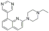 2-(4-ETHYLPIPERAZIN-1-YL)-8-PYRIMIDIN-5-YLQUINOLINE 结构式