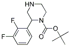 2-(2,3-DIFLUORO-PHENYL)-PIPERAZINE-1-CARBOXYLIC ACID TERT-BUTYL ESTER 结构式