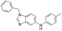 (1-BENZYL-1H-BENZOIMIDAZOL-5-YL)-P-TOLYL-AMINE 结构式