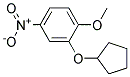 2-CYCLOPENTYLOXY-1-METHOXY-4-NITRO-BENZENE 结构式