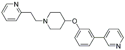 2-(2-[4-(3-PYRIDIN-3-YLPHENOXY)PIPERIDIN-1-YL]ETHYL)PYRIDINE 结构式