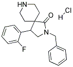 2-BENZYL-4-(2-FLUOROPHENYL)-2,8-DIAZASPIRO[4.5]DECAN-1-ONE HYDROCHLORIDE 结构式