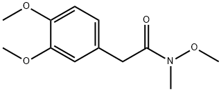 2-(3,4-DIMETHOXY-PHENYL)-N-METHOXY-N-METHYL-ACETAMIDE 结构式