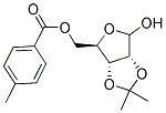 2,3-O-ISOPROPYLIDENE-5-O-(4-METHYLBENZOYL)-D-RIBOFURANOSE 结构式