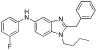 (2-BENZYL-1-BUTYL-1H-BENZOIMIDAZOL-5-YL)-(3-FLUORO-PHENYL)-AMINE 结构式