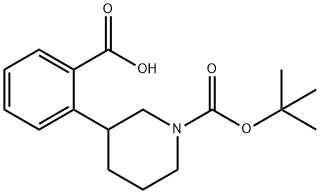 2-(1-(TERT-BUTOXYCARBONYL)PIPERIDIN-3-YL)BENZOIC ACID 结构式