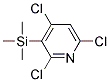 2,4,6-TRICHLORO-3-TRIMETHYLSILANYL-PYRIDINE 结构式