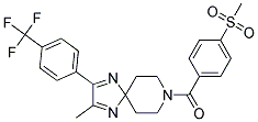 2-METHYL-8-[4-(METHYLSULFONYL)BENZOYL]-3-[4-(TRIFLUOROMETHYL)PHENYL]-1,4,8-TRIAZASPIRO[4.5]DECA-1,3-DIENE 结构式