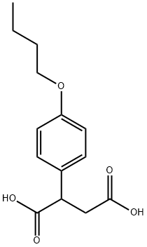 2-(4-BUTOXY-PHENYL)-SUCCINIC ACID 结构式