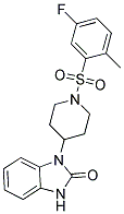 1-(1-[(5-FLUORO-2-METHYLPHENYL)SULFONYL]PIPERIDIN-4-YL)-1,3-DIHYDRO-2H-BENZIMIDAZOL-2-ONE 结构式