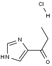1-(1H-IMIDAZOL-4-YL)-PROPAN-1-ONE HCL 结构式