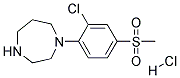 1-[(2-CHLORO-4-METHYLSULFONYL)PHENYL]HOMOPIPERAZINE HYDROCHLORIDE 结构式