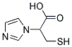 2-IMIDAZOL-1-YL-3-MERCAPTO-PROPIONIC ACID 结构式