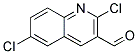 2,6-DICHLORO-QUINOLINE-3-CARBALDEHYDE 结构式