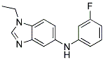 (1-Ethyl-1H-benzoimidazol-5-yl)-(3-fluoro-phenyl)-amine 结构式
