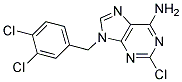 2-CHLORO-9-(3,4-DICHLORO-BENZYL)-9H-PURIN-6-YLAMINE 结构式