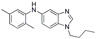 (1-BUTYL-1H-BENZOIMIDAZOL-5-YL)-(2,5-DIMETHYL-PHENYL)-AMINE 结构式