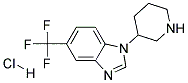 1-(PIPERIDIN-3-YL)-5-(TRIFLUOROMETHYL)-1H-BENZO[D]IMIDAZOLE HYDROCHLORIDE 结构式