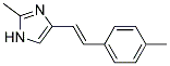 2-METHYL-4-(2-P-TOLYL-VINYL)-1H-IMIDAZOLE 结构式