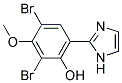 2,4-DIBROMO-6-(1H-IMIDAZOL-2-YL)-3-METHOXY-PHENOL 结构式