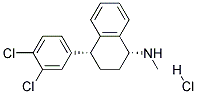 (1R,4R)-4-(3,4-DICHLOROPHENYL)-1,2,3,4-TETRAHYDRO-N-METHYL-1-NAPHTHALENAMINE HYDROCHLORIDE 结构式