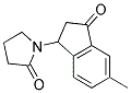 1-(5-METHYL-3-OXOINDAN-1-YL)PYRROLIDIN-2-ONE 结构式