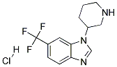 1-(PIPERIDIN-3-YL)-6-(TRIFLUOROMETHYL)-1H-BENZO[D]IMIDAZOLE HYDROCHLORIDE 结构式
