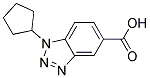 1-CYCLOPENTYL-1H-BENZOTRIAZOLE-5-CARBOXYLIC ACID 结构式
