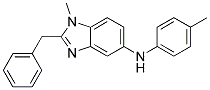 (2-BENZYL-1-METHYL-1H-BENZOIMIDAZOL-5-YL)-P-TOLYL-AMINE 结构式