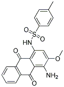 1-AMINO-2-METHOXY-4-P-TOLYSULFONAMIDO ANTHRAQUINONE 结构式