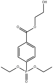 2-Hydroxyethyl-4-diethylphosphonobenzoate 结构式