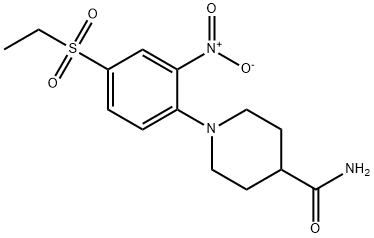 1-(4-(Ethylsulfonyl)-2-nitrophenyl)piperidine-4-carboxamide