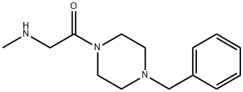 1-[4-(苄基)哌嗪-1-基]-2-甲基氨基-乙酮 结构式