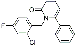 1-(2-CHLORO-4-FLUOROBENZYL)-6-PHENYLPYRIDIN-2(1H)-ONE 结构式