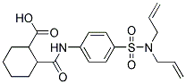 2-(4-DIALLYLSULFAMOYL-PHENYLCARBAMOYL)-CYCLOHEXANECARBOXYLIC ACID 结构式