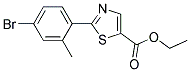 2-(4-Bromo-2-methyl-phenyl)-thiazole-5-carboxylic acid ethyl ester 结构式
