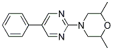 2,6-DIMETHYL-4-(5-PHENYLPYRIMIDIN-2-YL)MORPHOLINE 结构式