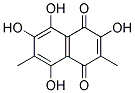 2,5,7,8-TETRAHYDROXY-3,6-DIMETHYL-[1,4]NAPHTHOQUINONE 结构式