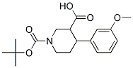 1-(TERT-BUTOXYCARBONYL)-4-(3-METHOXYPHENYL)PIPERIDINE-3-CARBOXYLIC ACID 结构式